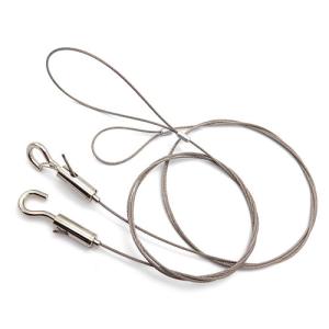 China Security Double Loop Stainless Steel Wire Lanyards Resistance Corrosion And Chemical on sale
