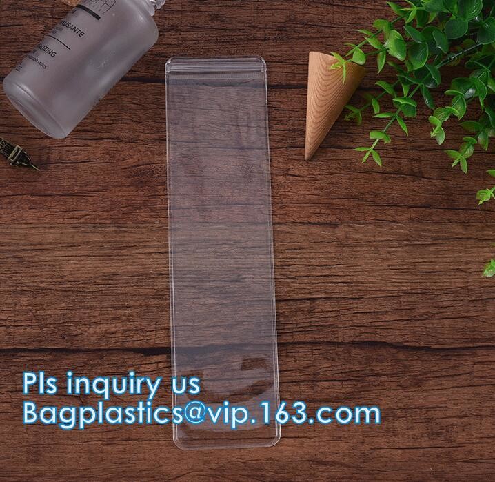 Cosmetic k clear bubble bags/Hot sale Slider Zipper Bag, slider hook hanging zipper bag, Slider Zipper PVC Pencil