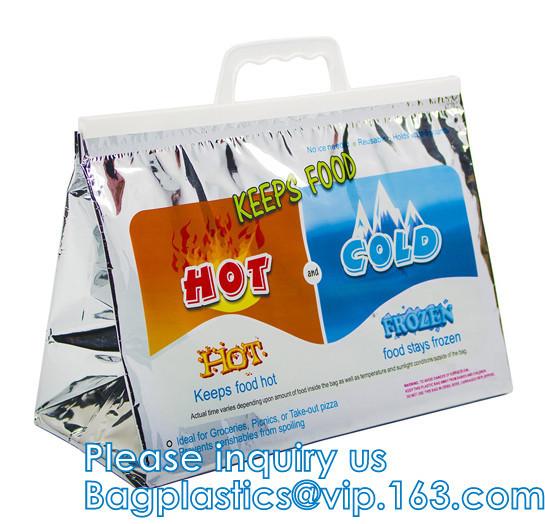 Handle Freezer bags, Insulated Reusable Grocery Thermal Cooler Bag, THERMO