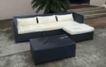 5pcs garden rattan sofas with cover