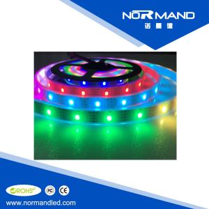 Quality White/black PCB 5V SMD 5050 built-in apa102 rgb dream color led strip with connector wholesale