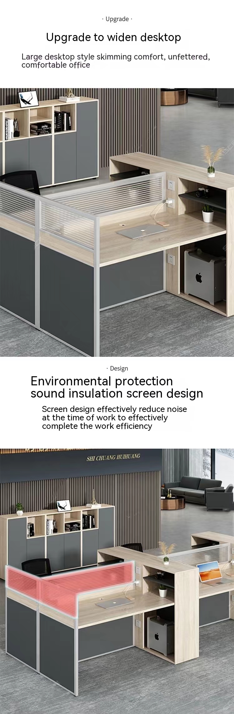 Mail Packing Independent Space Workstation Office Combination Partition Baffle for Work