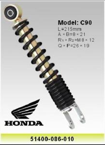 Quality Honda C90 Motor Rear Shocks , 215mm Motorcycle Shock Absorber 51400-086-010 wholesale