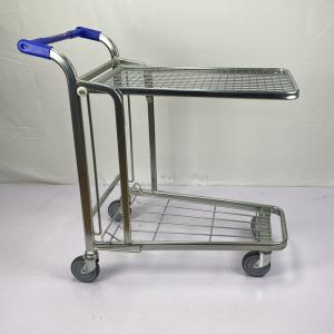 Quality Multipurpose Handcart Heavy Duty Warehouse Trolley 2 Tier Trolley Foldable wholesale