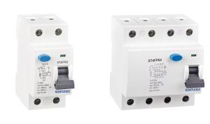 Quality White 4 Pole RCCB Circuit Breaker 40 / 63A IEC 61008 Standard Din Rail Install wholesale