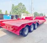 3 Axles Gooseneck Lowboy/Low Bed/Lowbed Utility Flated Heavy Truck Tractor Semi