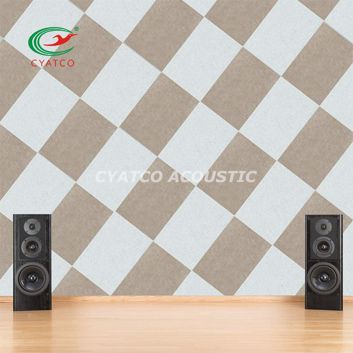 9mm Camel Polyeater Fiber Acoustic Panels Performance Halls Sound Blocking Absorbing Padding