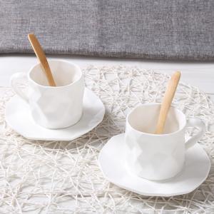 Quality Easy Carry White Rigout 220cc Fine Bone China Espresso Cups Set wholesale