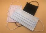 Blue Disposable Medical Mask Sanitary Odourless CE FDA Approved Printed