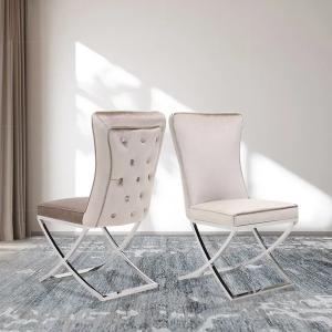 Quality Modern Design Velvet Upholstered Dining Room Furniture Chair wholesale