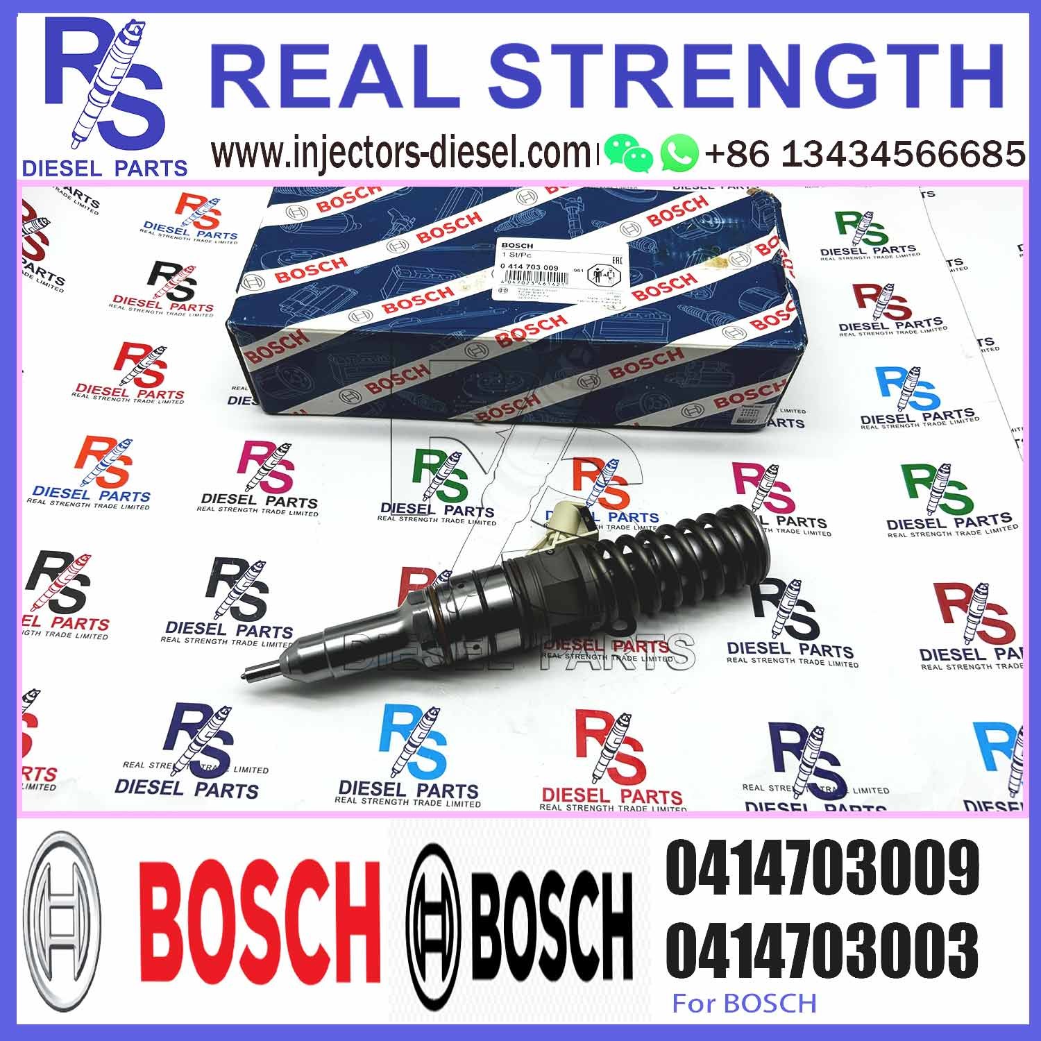 Diesel Injector 0414703008 0414703009 504082373 504132378 0986441025 For Iveco