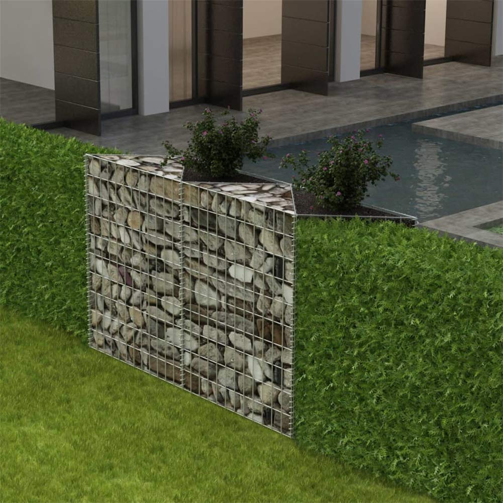 Galvanized Iron Wire Mesh for Retaining Wall at Silver Green Gray Blue Yellow Gabions