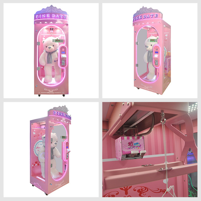 Customized Pink Date Win A Prize Cut Ur Prize Arcade Game Cut Machine For Sale