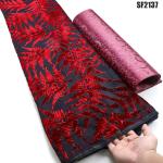 Garments and African Boubou Supoo Printed Velvet Lace Fabric for Women's