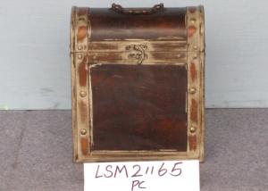 Quality Brass Riveting Retro Style L26 Wine Storage Trunk wholesale