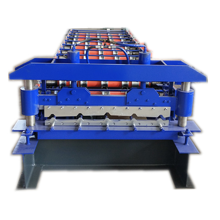 Roof Tile Trapezoidal Sheet Roll Forming Machine Sidewall 16mm Under Frame 300 H-Beam