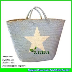 Quality LUDA imitated palm leaf beach straw bags wholesale Seagrass Straw handbag wholesale