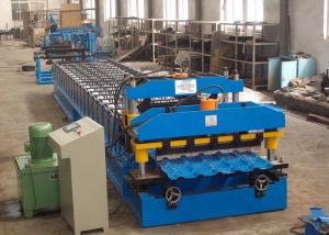 Quality Metal Roof Roll Forming Machine , Color Steel Corrugated Roofing Sheet Making Machine wholesale