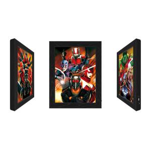 Quality Outdoor LED 3D Lenticular Pictures With Marvel Movie Character wholesale
