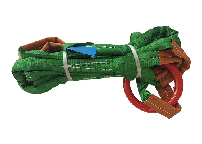 Safe Anti Abrasion Flat Webbing Polyester Lifting Sling