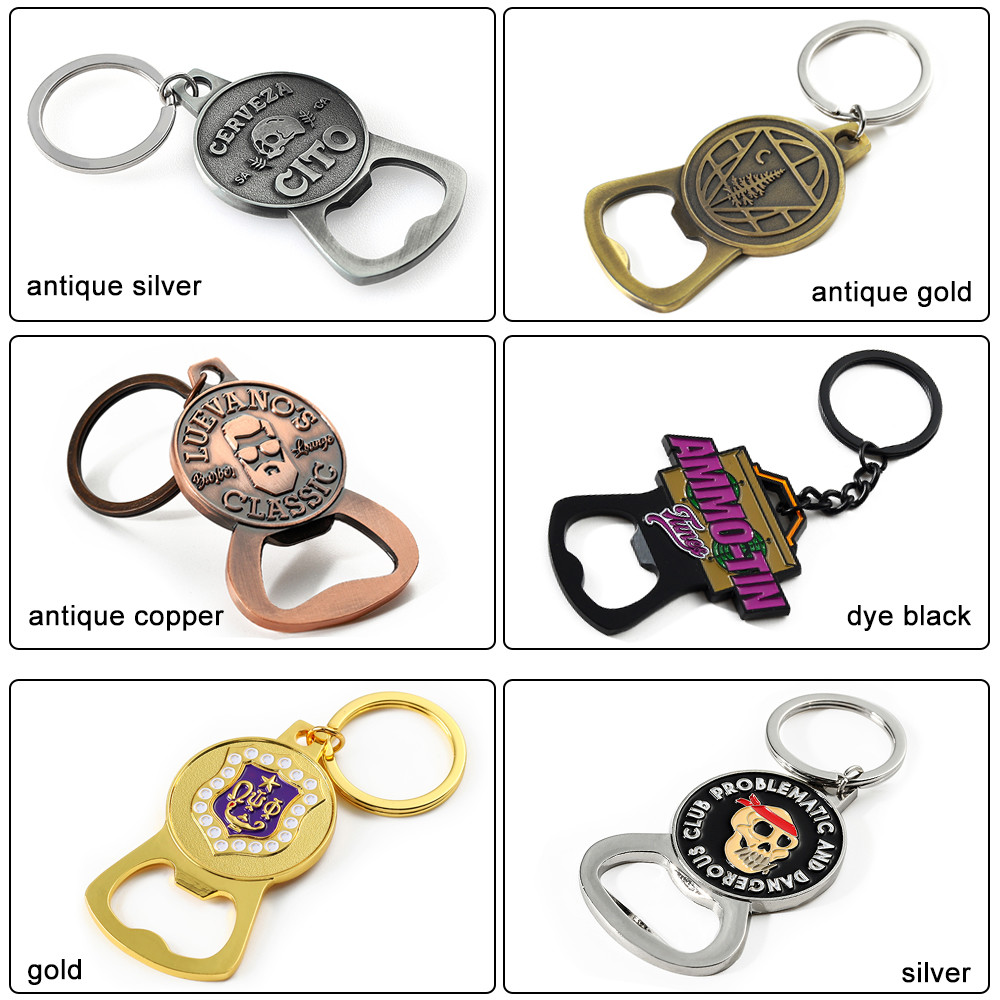 Custom Bottle Opener Key Chain Beer Wine Bottle Opener Keyrings Enamel Keychain Bottle Opener
