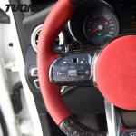 PU Amg Carbon Fiber Mercedes Benz Steering Wheel 2022 Custom