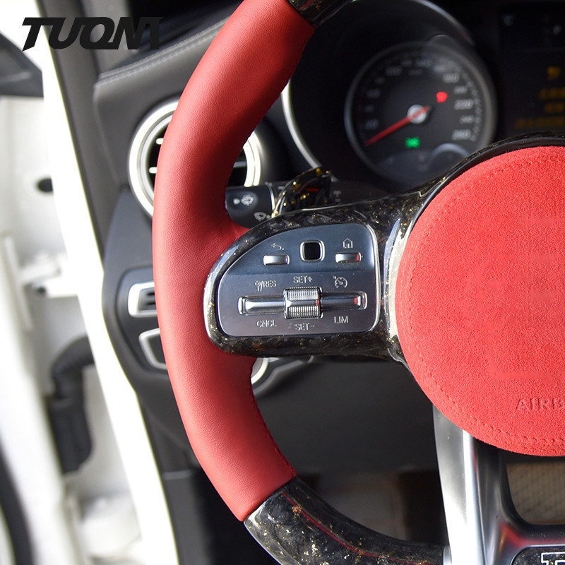 PU Amg Carbon Fiber Mercedes Benz Steering Wheel 2022 Custom