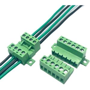 Quality 5.08mm Pitch Fixed Flange Screw Terminal Blocks Panel Mounting wholesale