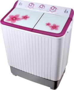 Quality Colorful Twin Tub Semi Automatic Washing Machine 7kg With Plastic Body Tempered Glass wholesale
