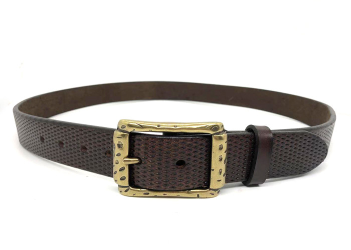 Heavy Duty 4.0cm Mens Causal Leather Belt Adjustable Length