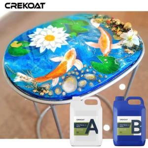 Quality Liquid Glass Ultraclear Epoxy Resin Bar Tops Transforming Objects Into Art Heat Resistance wholesale