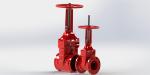 Rising Stem Flange / Groove Type UL FM Gate Valve For Fire Fighting Service