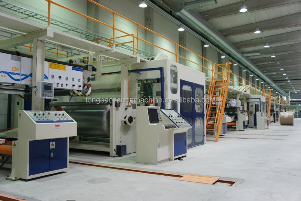 Highly 180 m/min 5ply Automatic Corrugated Box Production Line for 3layers Box Making