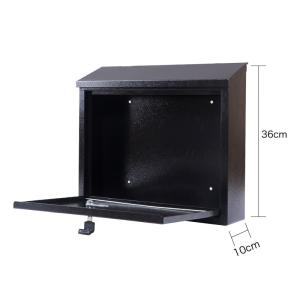 Quality Wall Mounted Waterproof Garden Letterbox Outdoor Residential Steel Mailbox wholesale