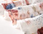 Cartoon Patterned Natural Gauze Fabric 40S Infants Bedding Bath Towels