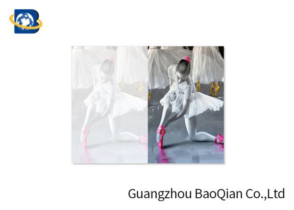 Pretty Ballet Girl Lenticular Greeting Cards 3D Image PET / PP Printing Flip