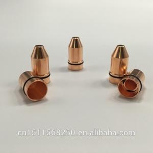 Quality Industry Laser Cutting Consumables , Plasma Cutting Nozzle Copper Color wholesale