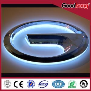 Quality frontlit backlit lighting and side vacuum forming arcylic lighting car logo for 4s car shop wholesale