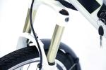 White Water Proof Electric City Bike With Fender ,front suspensionfork , 7 speed
