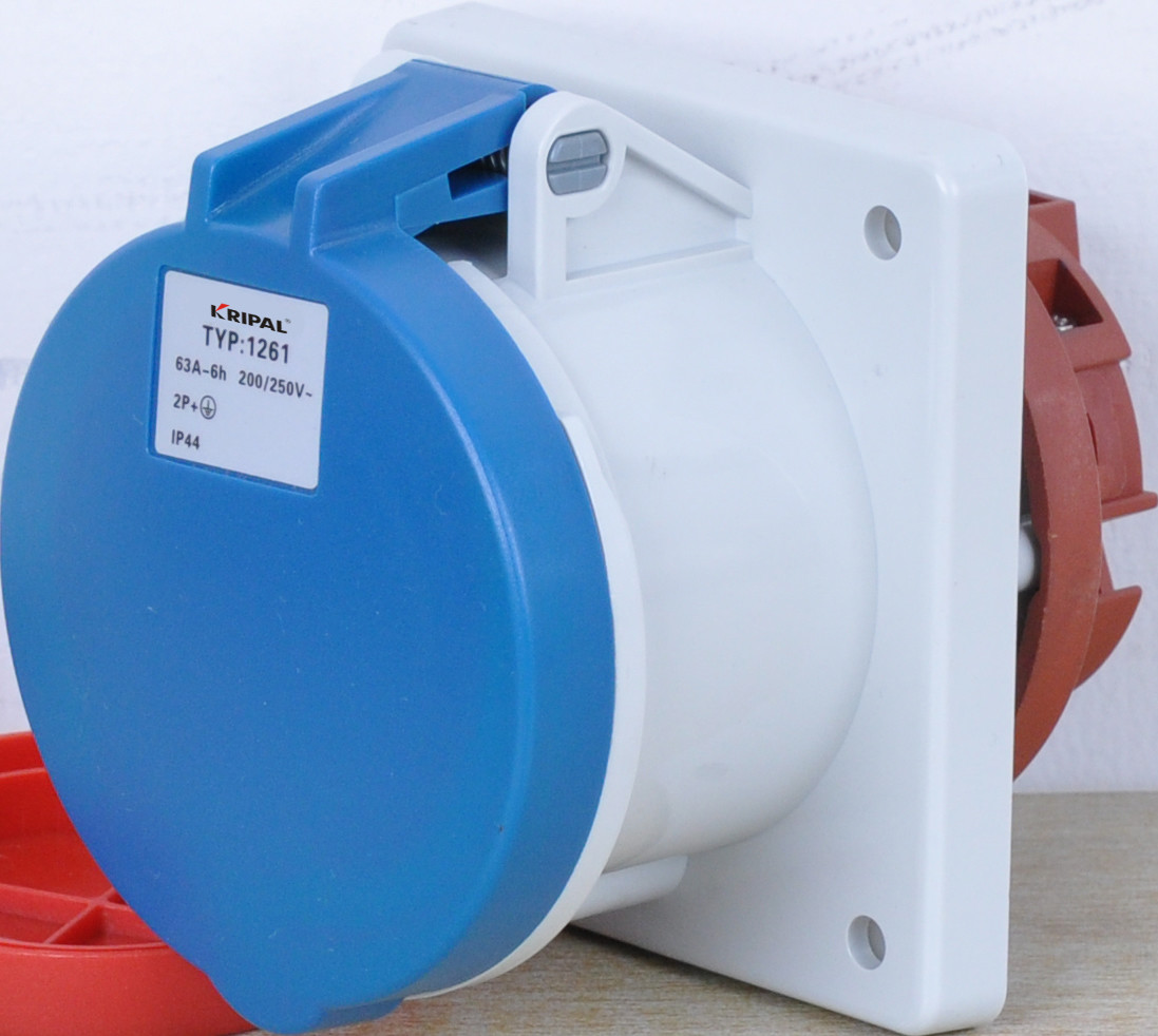 IP44 Protection Grade Industrial Power Socket / 32 Amp Industrial Socket