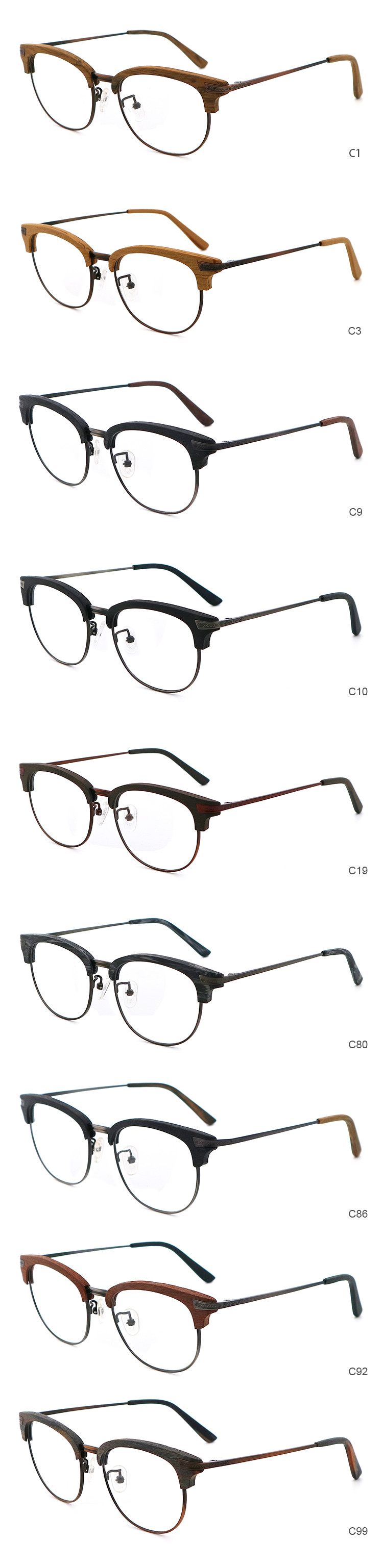 Affordable Artisanal Retro Acetate Optical Glasses Frames MR 9031