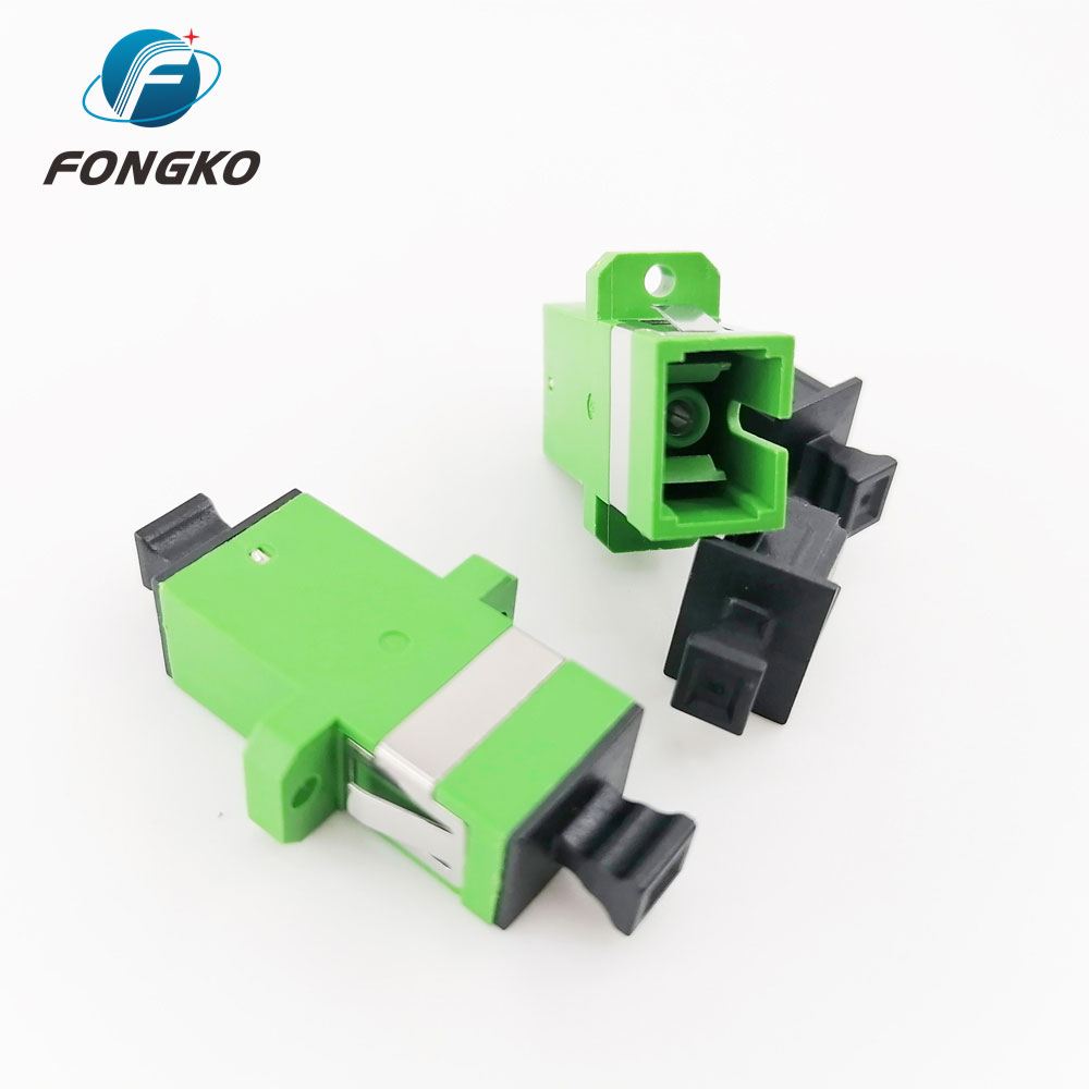 Metal Shrapnel LC Duplex Adaptor , APC Fiber Optic Adapters 0.20dB