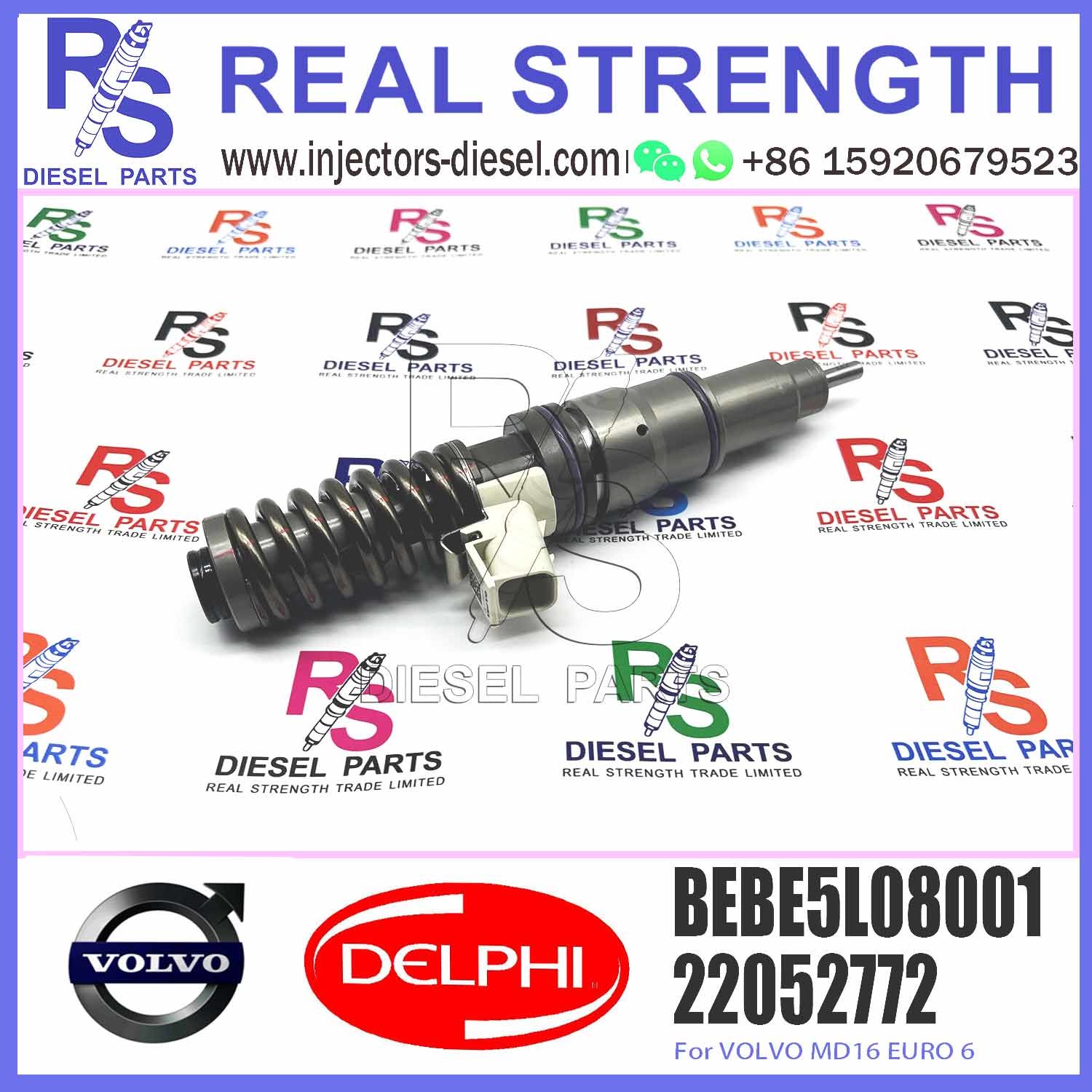 High quality common rail injector 22052772 diesel injector Engine BEBE5L08001 For Diesel Engine