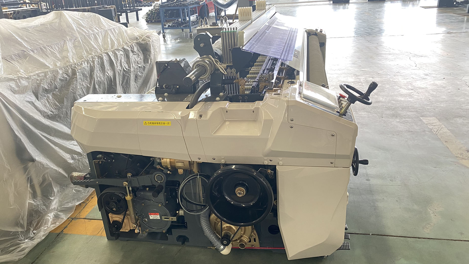 Two Nozzle Fabric Weaving Machine Loom 1000 RPM Electronic Storage System