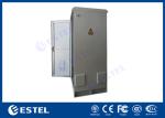 Single Wall SGCC Windproof Outdoor Rack Cabinet Galvanized Steel Front Back Door