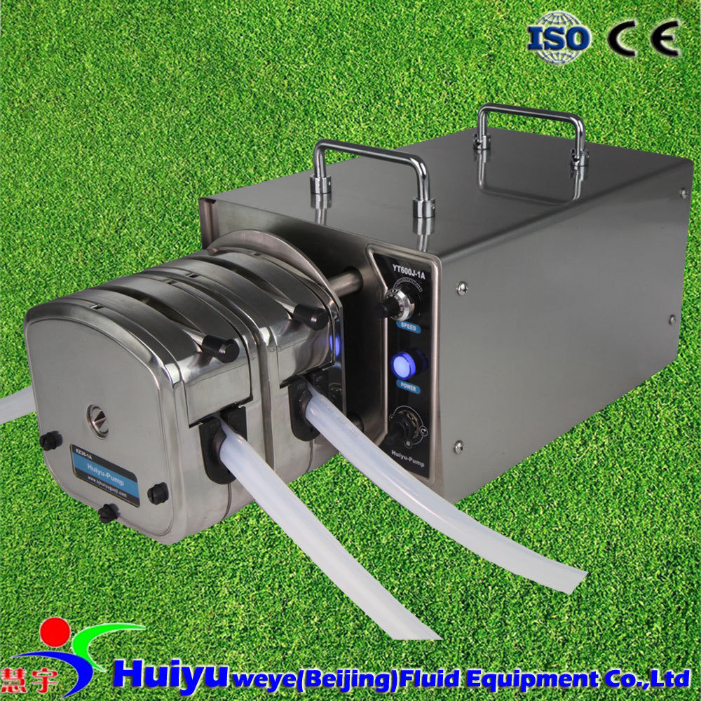 industrial large flow rate peristaltic pump can drive double pump head