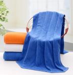 Hot sale 21S cotton+polyester blend plain terry bath towel for wholesale,