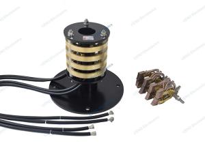 Quality 5 Rpm Carbon Brush Slip Ring With Through Hole Id 70mm Electrical Collector wholesale