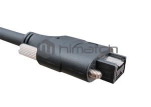 Quality 30V IEEE 1394 Cable / 9 Pin Firewire 800 Cable Black TPE Cable For FA Field wholesale