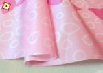 Pink Mattress Quilted Fabric 100% Polyester Warp Knitted Printed 250cm Width